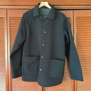 Black quilted jacket XL